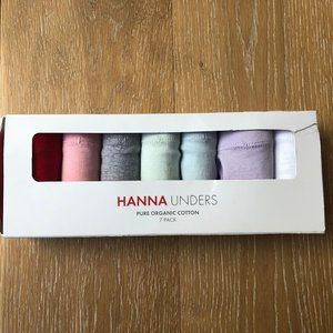 NWT Hanna Anderson Organic Cotton Underwear 7 pack